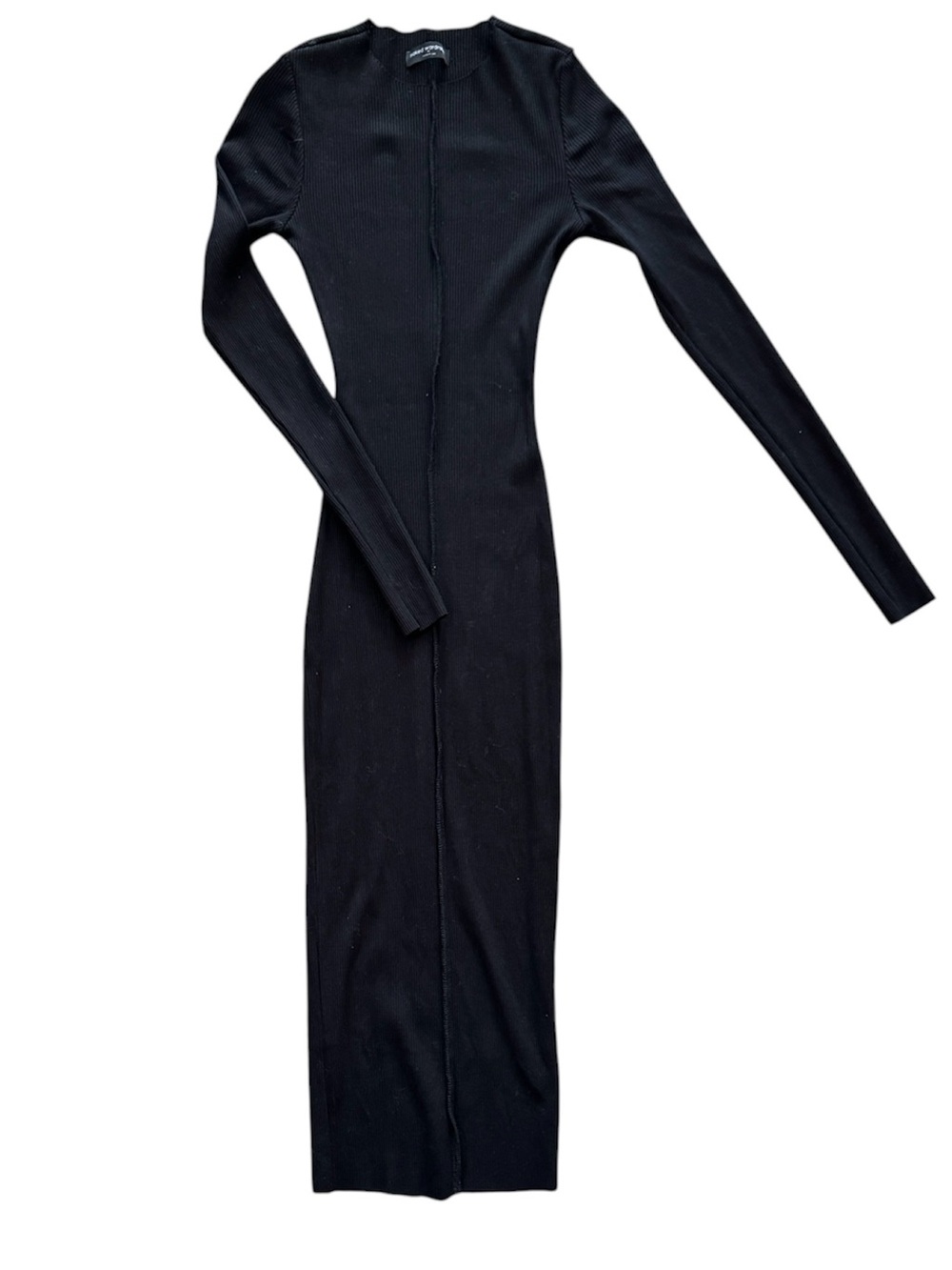 naked wardrobe Black Midi Bodycon Dress